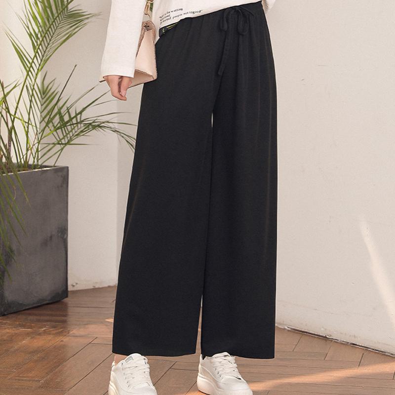 Ladies Ice Silk Wide Leg Pants