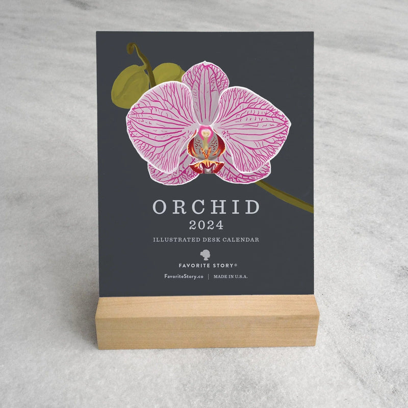 2024 Orchid Desk Calendar