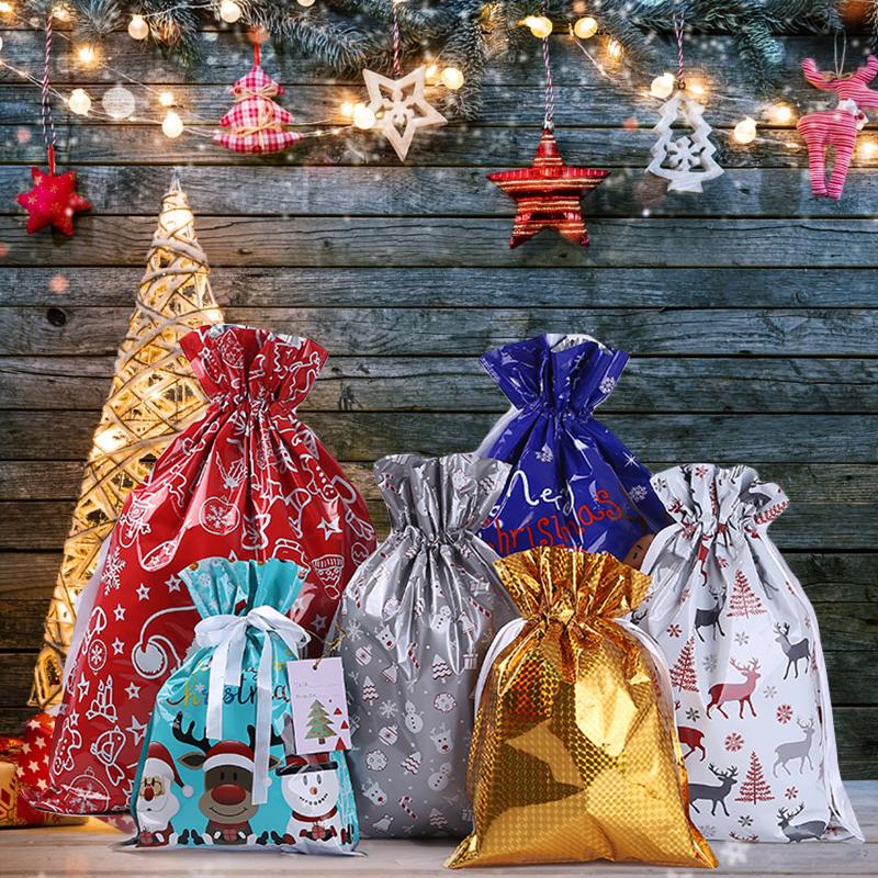 Drawstring Christmas Gift Bags