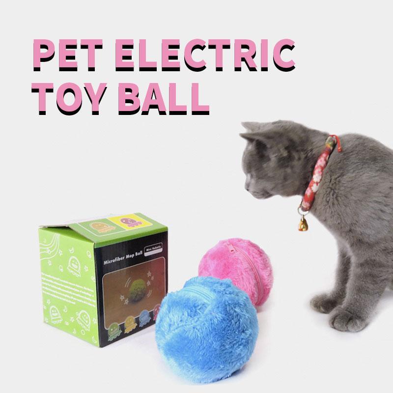 Lifesparking™Pet Electric Ball Toy with Plush Cover