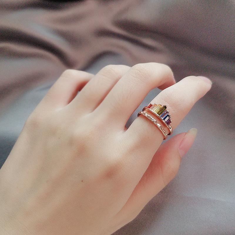 Rainbow Micro Diamond Ring