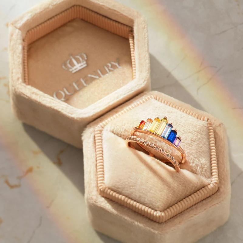 Rainbow Micro Diamond Ring