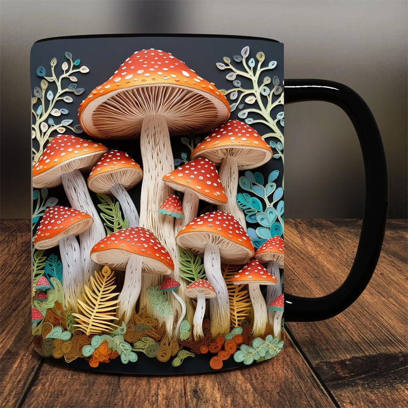 3D Magic Mushrooms Mug