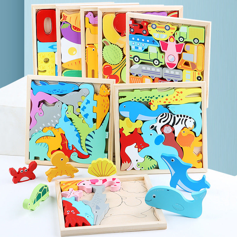 🌲Wooden Toddler Jigsaw Puzzles