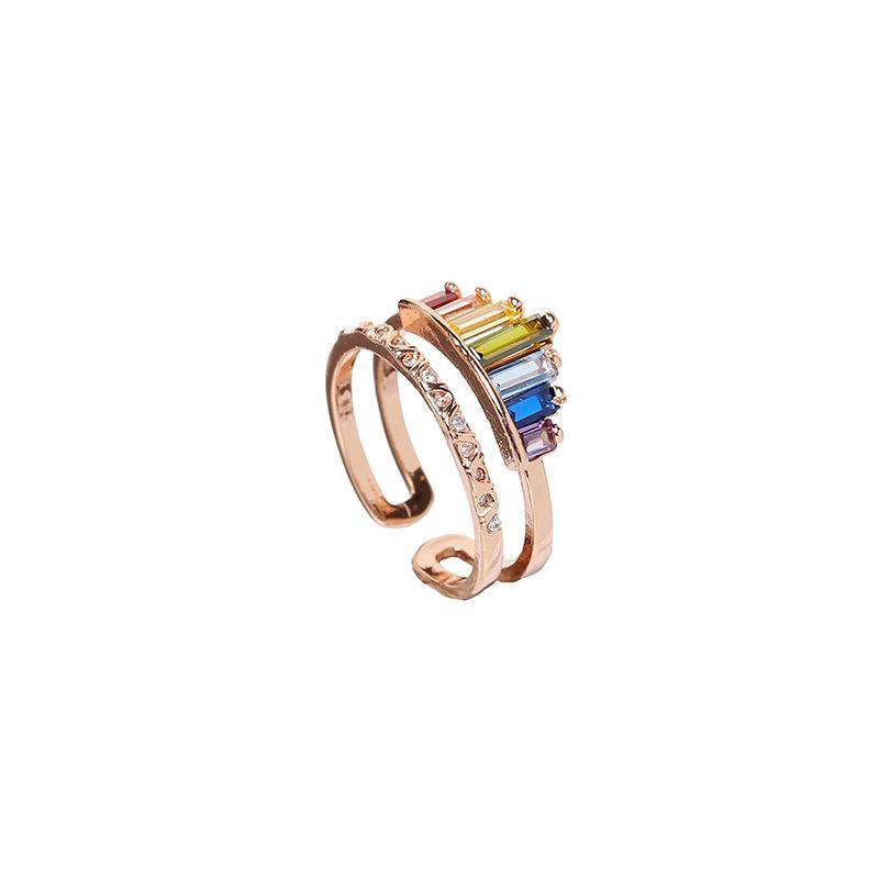 Rainbow Micro Diamond Ring