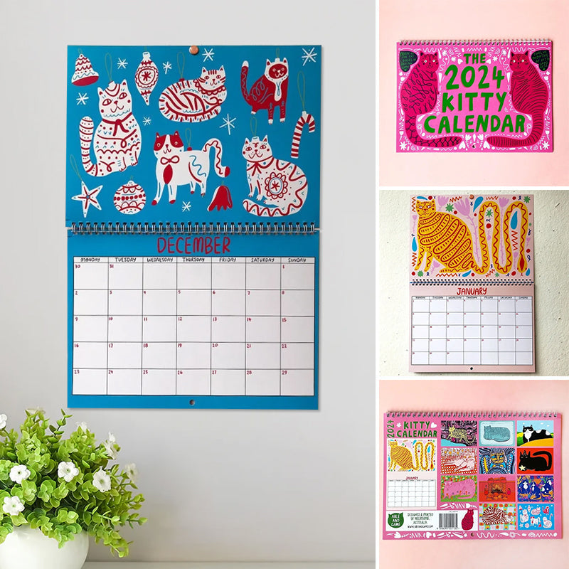 2024 Kitty Calendar😻 lifesparking