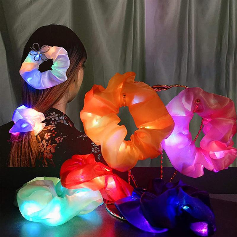2021 Colorful Led Scrunchy Hair Bands