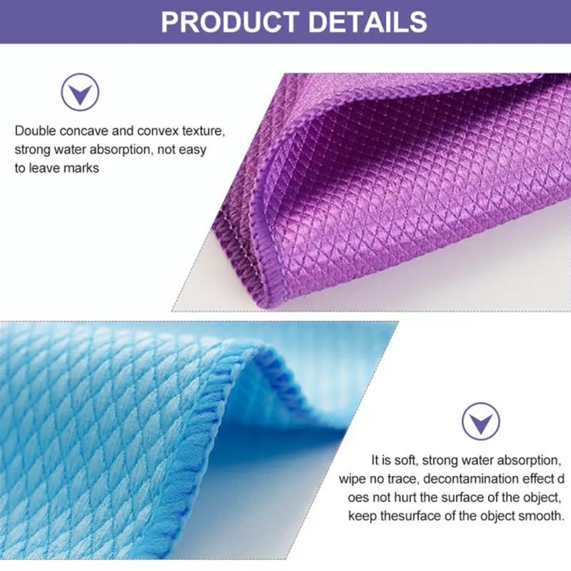Nano Streak-Free Miracle Cleaning Cloths (Reusable 5 Pcs)
