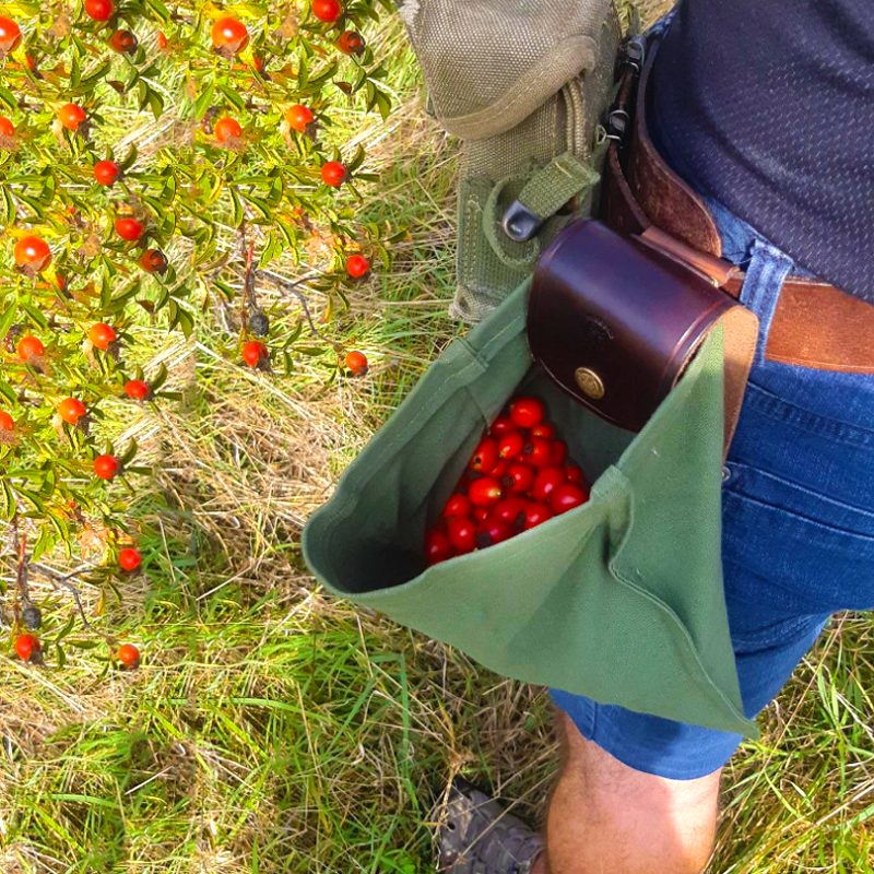 Belt Leather And Canvas Bushcraft Bag