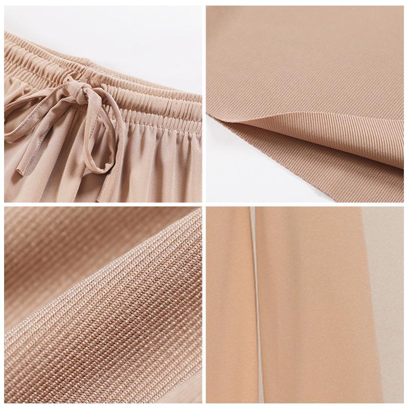 Ladies Ice Silk Wide Leg Pants