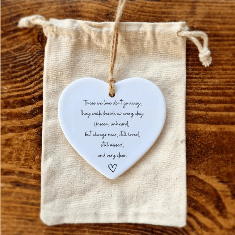 Ceramic Heart Quote Gift