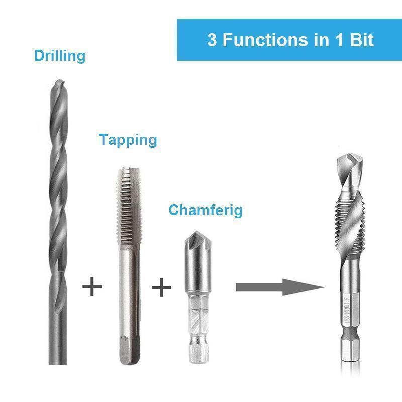 Domom® Metric Tap Drill Bits 6PCS (M3 - M10) - mygeniusgift