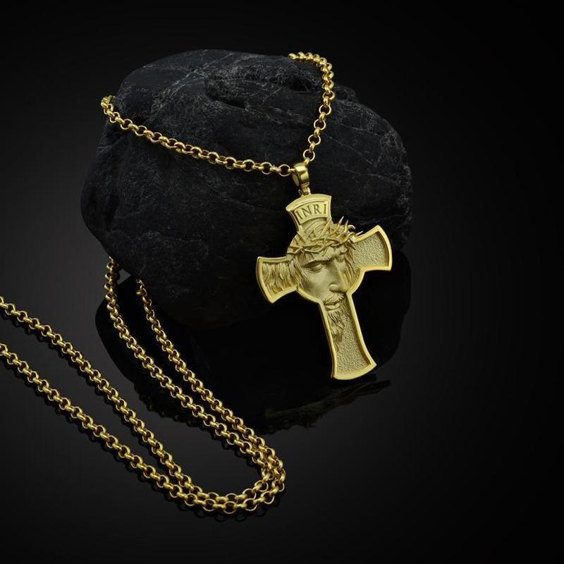 INRI Christian Cross Necklace