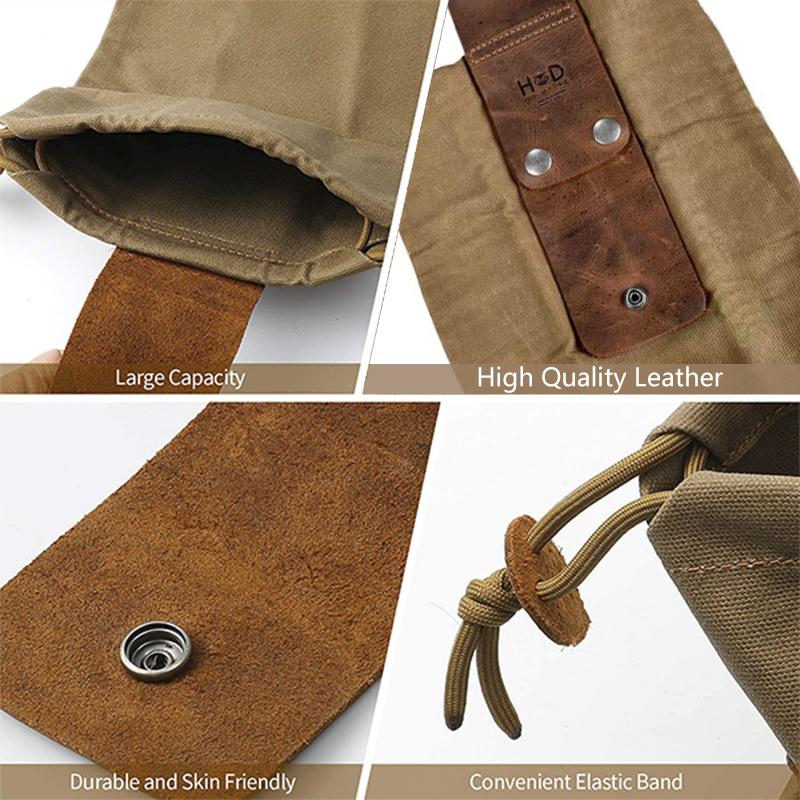 Belt Leather And Canvas Bushcraft Bag