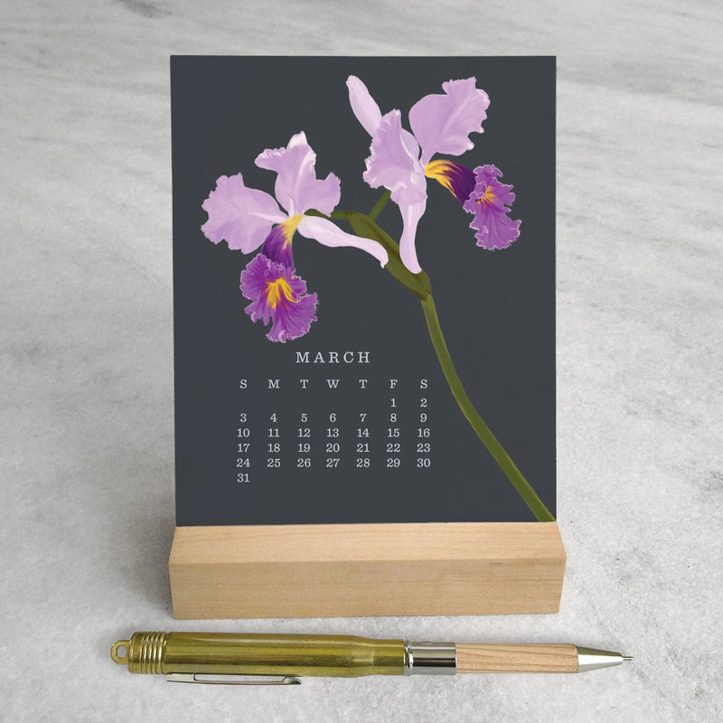 2024 Orchid Desk Calendar