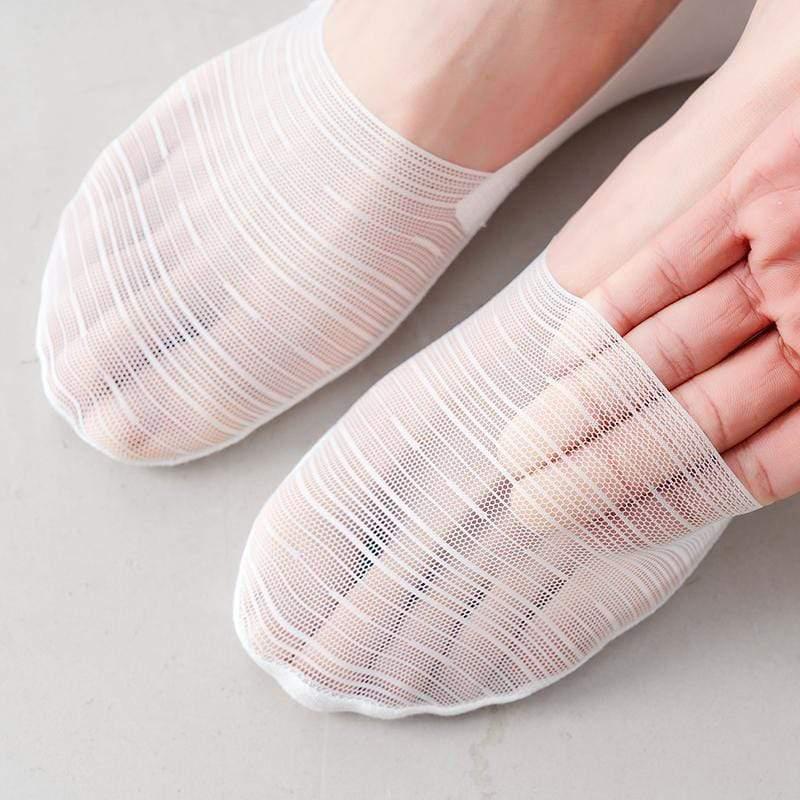 Unisex Invisible Ice Silk Boat Socks