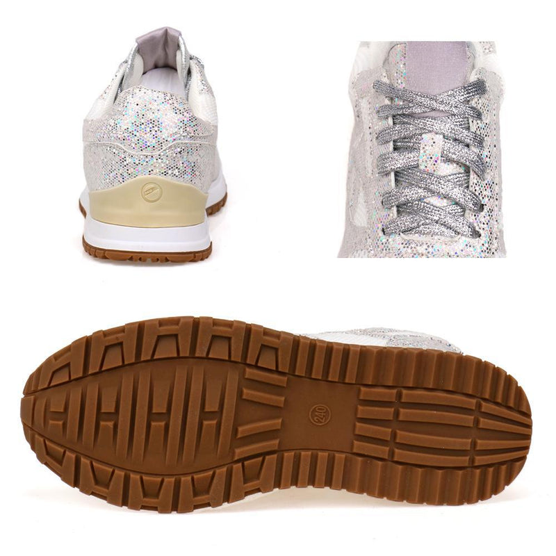 Solid Color Crystal Sparkle Sneakers