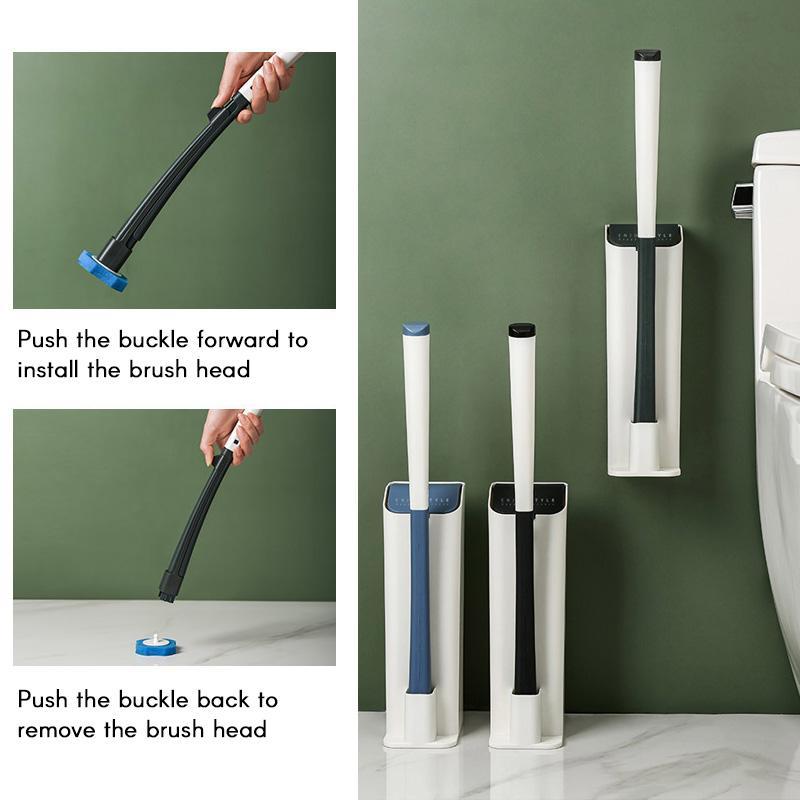 Replaceable Disposable Pad Toilet Wand