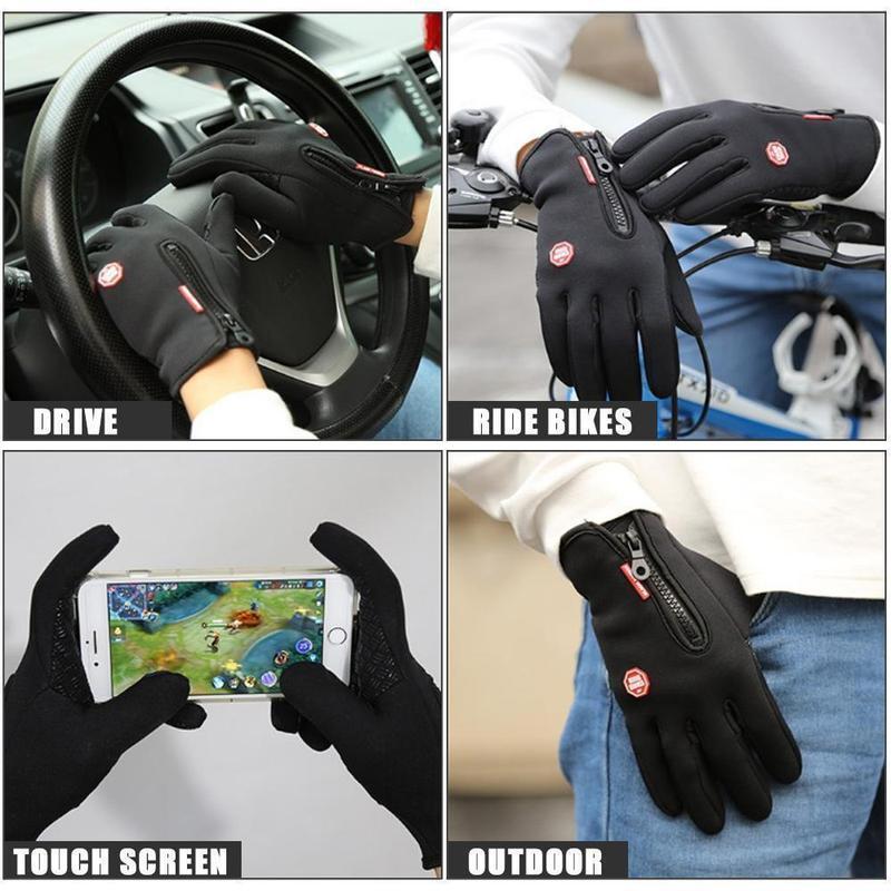 Cycling Running Driving Gloves Warm Thermal Gloves