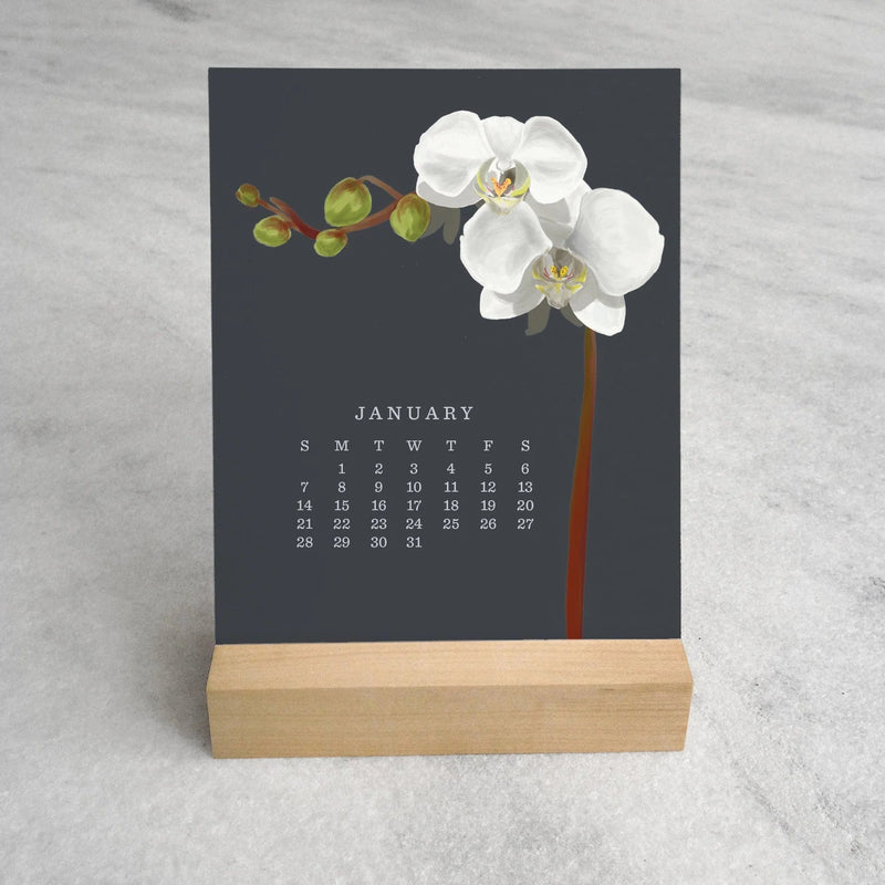 2024 Orchid Desk Calendar