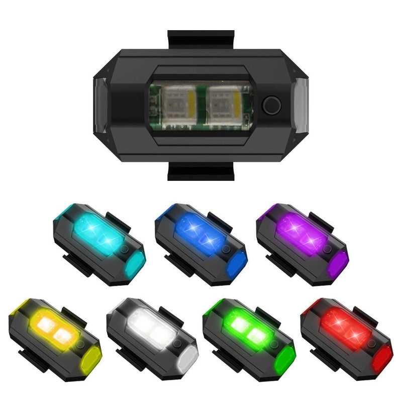 Lifesparking 7 Colors LED Aircraft Strobe Lights & USB Charging