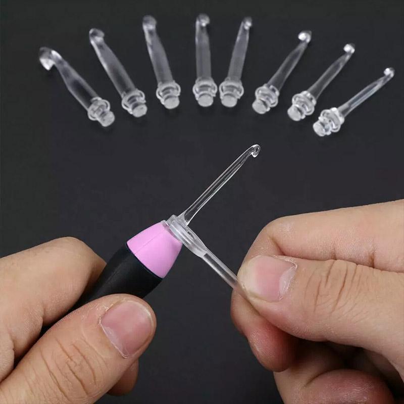 Idearock Lighted Crochet Hooks 9 pieces