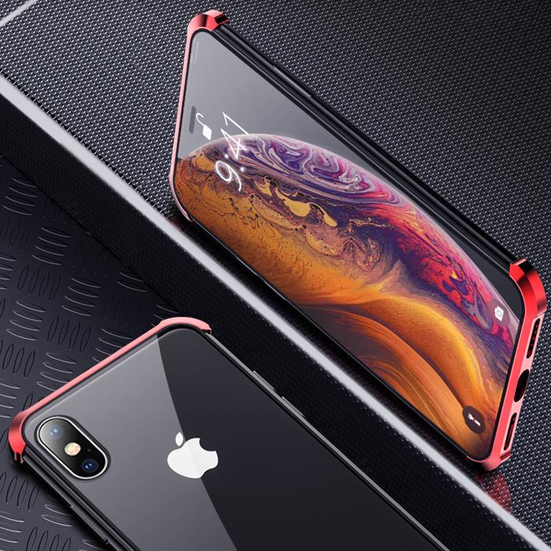 Double-sided Glass Magnetic Phone Cover, Shockproof and Borderless