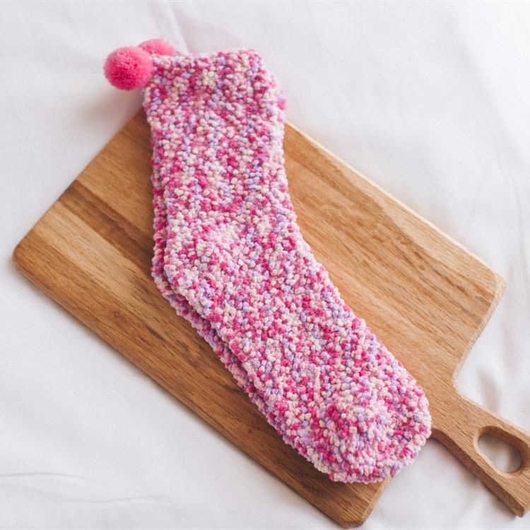🎅EARLY Christmas SALE-❄Cute Winter Cupcake fluffy comfy Slippers Socks🧦