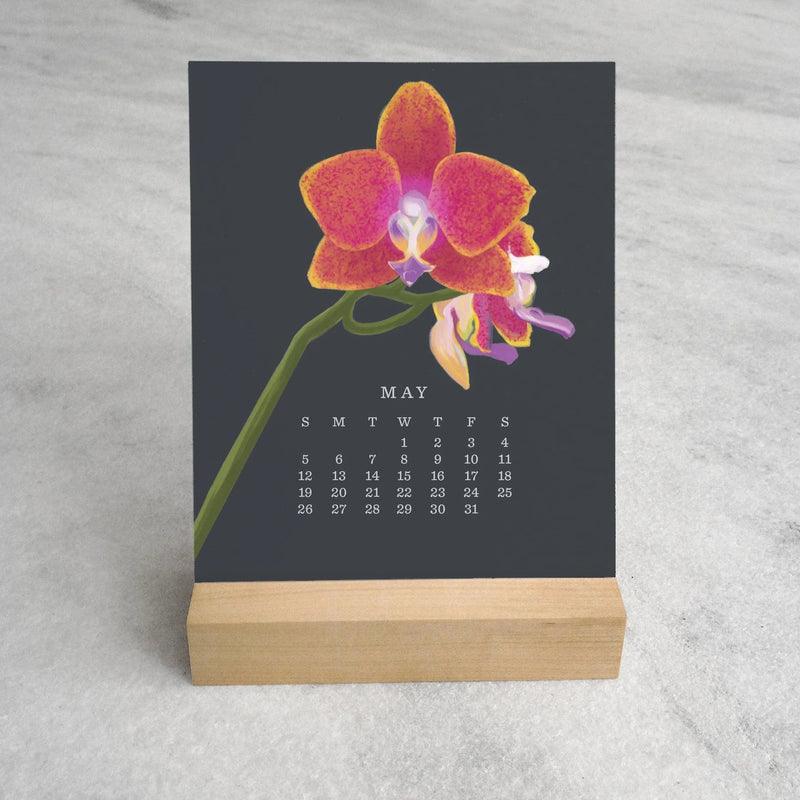 2024 Orchid Desk Calendar