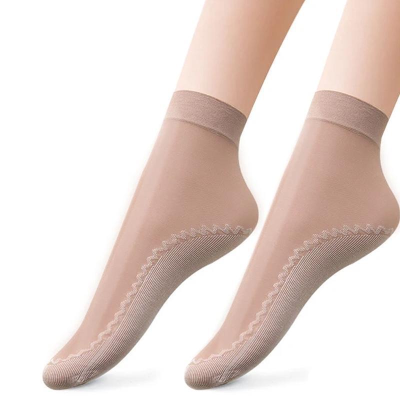 Breathable Silky Anti-Slip Socks