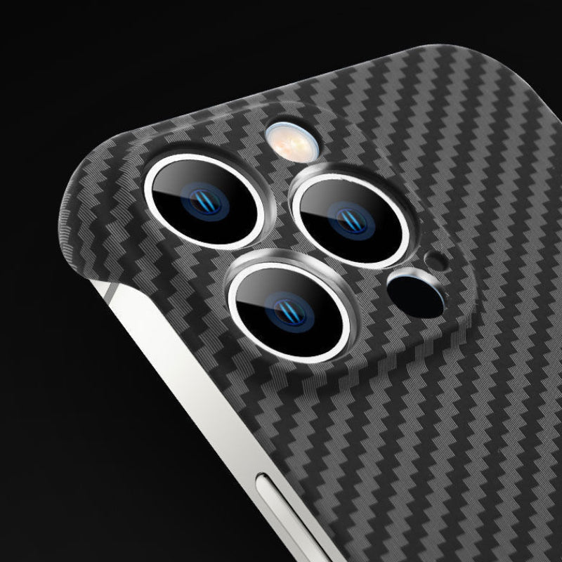 Carbon Fiber Texture Frameless For Magnetic charging iPhone Case