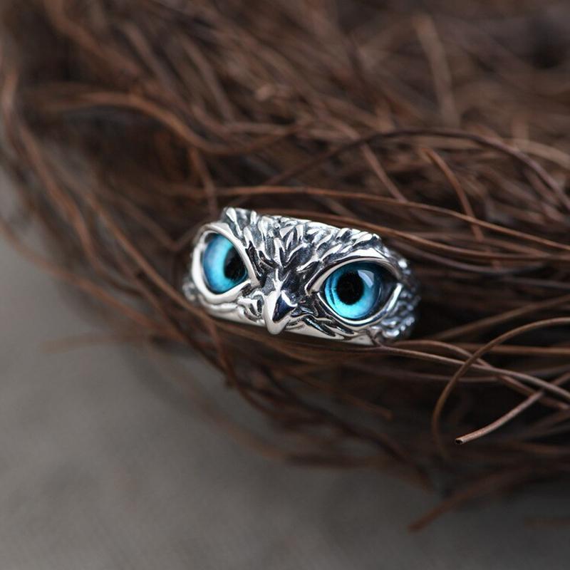 Lifesparking™Demon Eye Owl Ring Adjustable