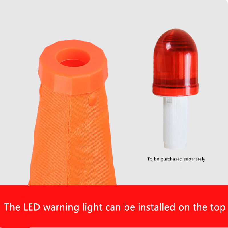 Foldable Traffic Reflective Safety Cone with LED Lights