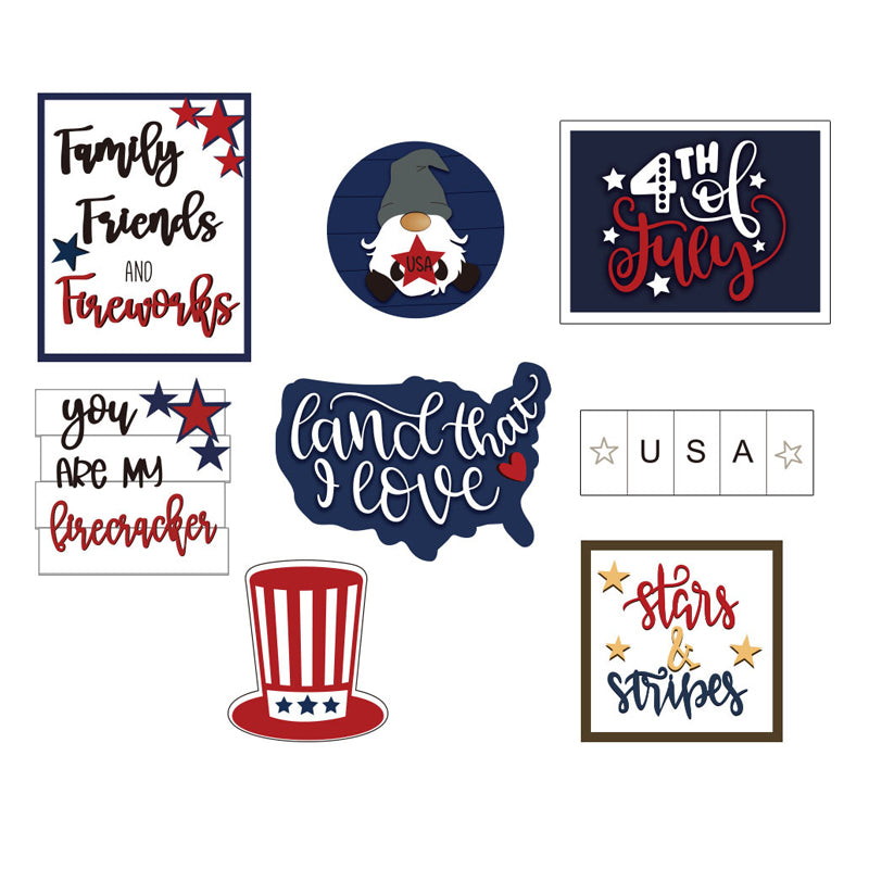 Lifesparking Patriotic Tiered Tray Decor Bundle