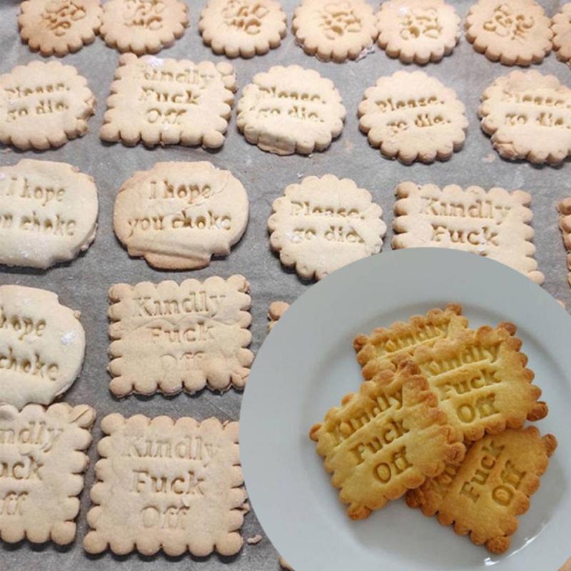 Cookie Molds With Fun and Phrases (4pcs/SET)