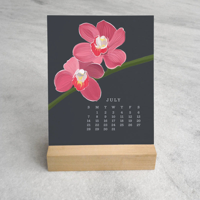 2024 Orchid Desk Calendar