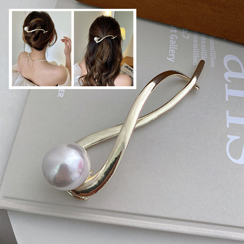 Simple Pearl Hair Clip