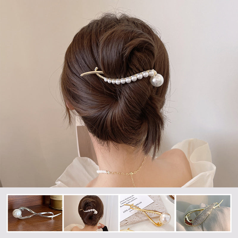 Simple Pearl Hair Clip